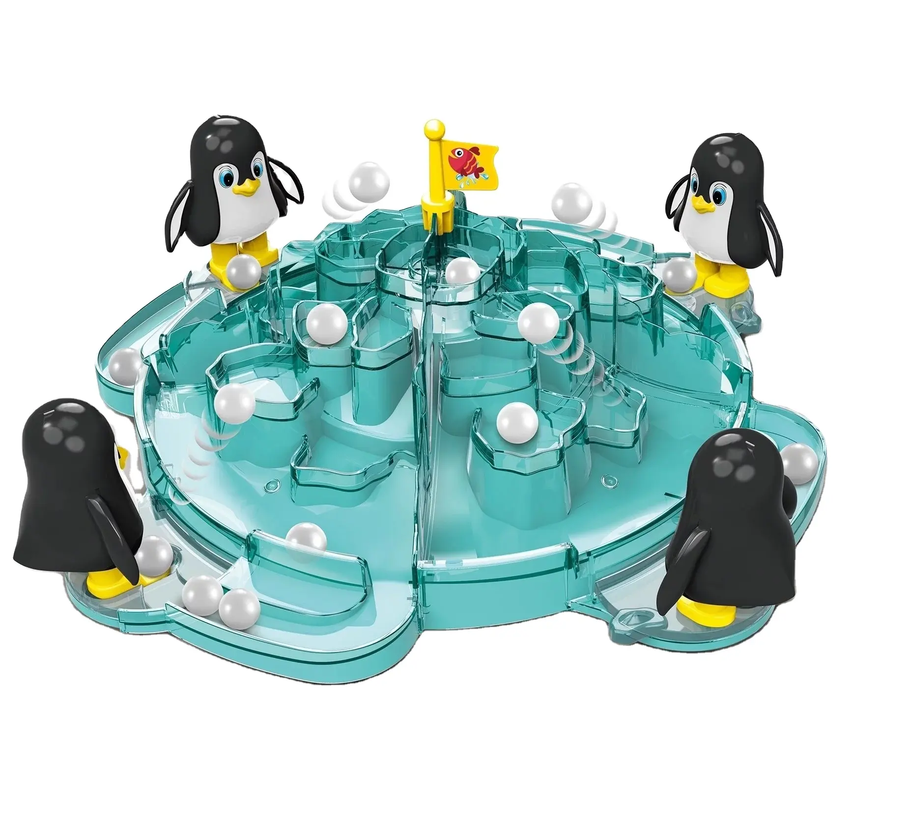 Tabletop Penguin Game Shooting Bean Snowball Football Plastic Toys Games Family Intelligent Board Games