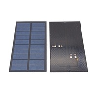 Le jardin polycristallin de panneau solaire de la Chine allume 300mA tout l'ANIMAL FAMILIER noir stratifié 1.5W 5V 19%-20% efficacité petit module solaire de CC