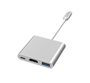 3-in-1 4K USB 3.0 + TYPE-C 100W + HDTV OTG HUB Hợp kim nhôm Adapter Docking Station 3 trong 1 loại C USB Hub - Product Image 1