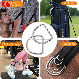 ห่วงคาราไบเนอร์รูปตัว D สำหรับขายส่ง ขนาด 6x50 มม. ห่วงรูปตัว D แบบหนา ทำจากเหล็กกล้าไร้สนิม 316 เชื่อมอย่างดี - Product Image 6