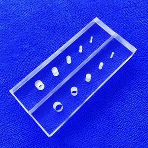 <span class=keywords><strong>Tube</strong></span> en verre optique de quartz perforé à trous fins, personnalisé BR 03, <span class=keywords><strong>avec</strong></span> trous découpés au laser, services de découpe et de pliage - Product Image 1