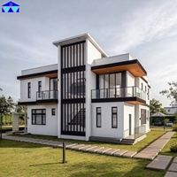 Plans de maison préfabriqués de 120 mètres carrés de conception moderne personnalisée pour villas nouvelle version