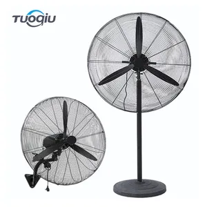 Foshan tedarikçisi büyük boy bakır Motor ağır sanayi atölyesi salınan duvar tipi Fan güçlü elektrikli kaide standı Fan