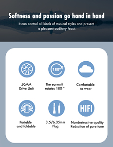 Usine En Gros 6.35mm <span class=keywords><strong>Filaire</strong></span> Moniteur <span class=keywords><strong>Casque</strong></span> Professionnel Studio DJ <span class=keywords><strong>Casque</strong></span> Pliable Sur L'oreille Stéréo Surveillance <span class=keywords><strong>Casque</strong></span> - Product Image 3