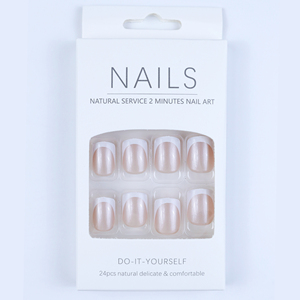 Faux Ongles Courts à Presser « Nude » de Haute Qualité, Personnalisés, pour Salon de Manucure - Product Image 1