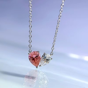 Nuevo Collar Europeo y Americano 2023, Color Blanco Polvo, 6 * 8, Cadena para Clavícula, Estilo Simple para Mujer - Product Image 5