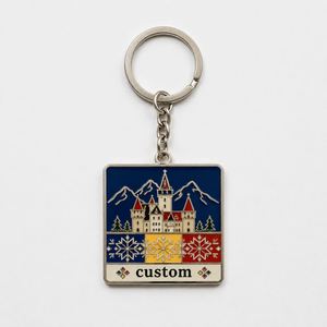 Llavero de Rumania al por mayor, personalizado, de alta calidad, con diseño de bandera y lugares emblemáticos, recuerdo de viaje de Europa del Este, diseño cultural, soporte para llaves - Product Image 3