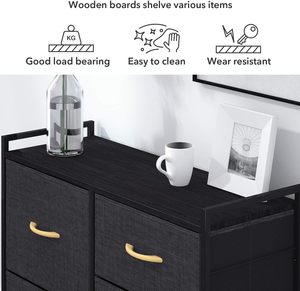 Bacs de <span class=keywords><strong>rangement</strong></span> décoratifs pliables avec poignée pour étagères, cubes de <span class=keywords><strong>rangement</strong></span> en tissu pour placard, jouets - Product Image 6