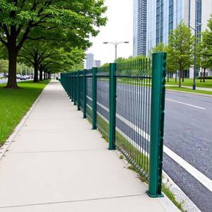 Paneles de Cerca Metálica Curva 3D para Exteriores, Malla Cuadrada Galvanizada Resistente a la Intemperie - Product Image 4