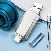 Clé USB-C 128 Go (Clé USB/Pendrive) - Portable OTG pour Tablettes, Macbook, OnePlus - Corps Métallique - Garantie 1 An