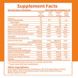 Amazon <strong>Basics</strong> Kids' <strong>Vitamin</strong> C 125mg Chewable Gummy Candy 60 Count Immune Support Vegetarian 2 Month Supply (Previously Solimo) - Product Image 3