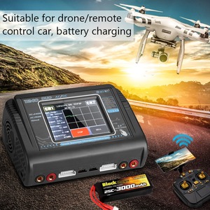 Cargador de Baterías Lipo RC de Doble Canal HTRC T240 <span class=keywords><strong>DUO</strong></span> 240W 10A con Pantalla Táctil y Puerto USB para Juguetes de Radiocontrol - Product Image 6