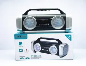 WSTER-sistema de altavoz al aire libre, dispositivo con tarjeta TF USB, FM, 2021