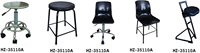 Chaise de laboratoire en mousse PU antistatique réglable avec cadre en acier Bureau industriel compétitif Chaise antitsatique pour salle blanche ESD