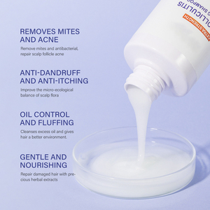 Shampooing Herbal Anti-Acné BOJUNIN - Nettoyage en Profondeur, Hydratant, Contrôle du Sébum pour Cheveux Abîmés - Product Image 4