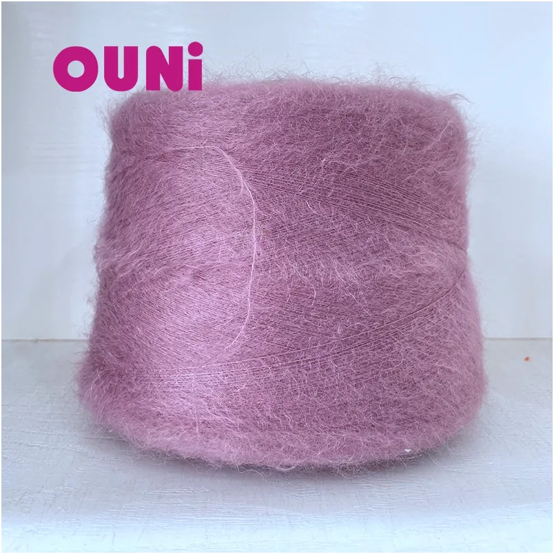 Trung Quốc Nhà sản xuất chất lượng cao đan chrochet làm bằng một sự pha trộn sang trọng của 70% Kid Mohair và 30% dâu Mohair len Ya