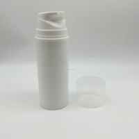 Bouteilles de lotion pour fond de teint sous vide, pompe sans air en PP, cylindre en plastique blanc personnalisé, 30 ml, 50 ml, 100 ml, 120 ml, 150 ml, 200 ml