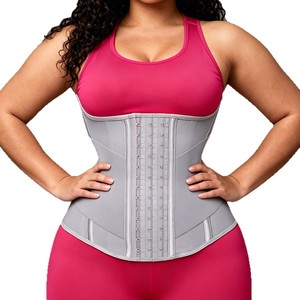 Ceinture de maintien sportive en maille de nylon antibactérienne à 15 baleines, avec deux sangles de compression robustes pour le contrôle du ventre - Product Image 1
