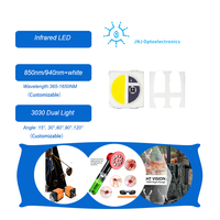 LED IR Plano Dual 3030 de 940nm 950nm + LED SMD de Luz Blanca para Cámara de Seguridad Solar