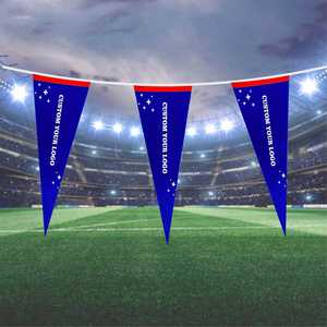 Banderín Personalizado de Fieltro Bordado, Bandera Triangular para Equipo de Fútbol Americano - Product Image 1