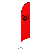 Drapeaux publicitaires Bali Bow Sail personnalisés, impression numérique, polyester, imperméables, durables, bannières volantes, drapeaux plume Swooper