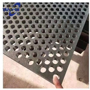 ステンレス鋼304穴あきメッシュパンチングプレートスクリーン穴加工サービス2B表面仕上げフェンス用途 - Product Image 2