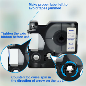 9mm * 7m blu su bianco 40914 D1 etichetta cassetta compatibile per Dymo etichetta nastro - Product Image 2