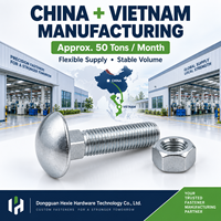 Custom M6 M8 M10 Carriage Bolt And Nut Set Stainless Or Zinc Plated Steel For Automotive Assembly OEM