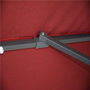 Sombrilla Grande Económica para Playa con Luz LED de Energía Solar, Sombrilla de Patio, Sombrilla de Jardín, Sombrilla Cantilever para Exteriores - Product Image 4