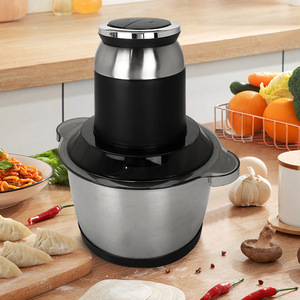 Picadora de Carne de 1L y 3L, de Acero Inoxidable, Automática, Multifuncional, Procesador de Alimentos, Electrodoméstico de Cocina - Product Image 1
