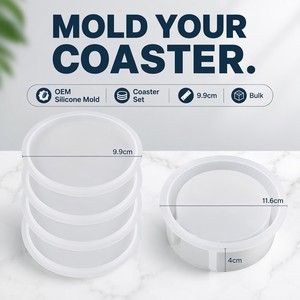 <span class=keywords><strong>Kit</strong></span> de fournitures d'artisanat en résine époxy et silicone sans BPA, pour moulage DIY et outils de pâtisserie, vente en gros - Product Image 1