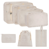 Ensemble de 6 cubes de rangement pour bagages de voyage en nylon de qualité supérieure pour femmes, personnalisés, pour valises