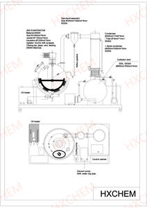 Distillateur sphérique sous vide en acier inoxydable bibo pour la récupération d'alcool, distillation d'éthanol, engrenage de moteur de revêtement, 100L, chimique - Product Image 3