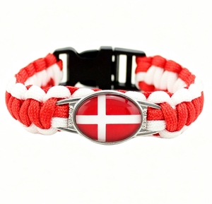 Bracelet en paracorde personnalisé avec le drapeau national d'<span class=keywords><strong>Islande</strong></span>, bracelet de survie tissé à la main pour le camping en plein air et souvenir de <span class=keywords><strong>voyage</strong></span> - Product Image 3
