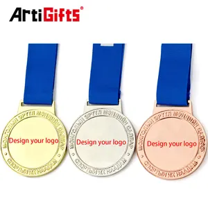 Custom Metal Logo Sports Running Marathon Medal for Souvenir 3d Gold Silver Bronze Zinc Alloy Metal Custom Medal