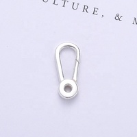 Bijoux en argent sterling 925 de forme ovale fermoir à ressort pour bracelet collier