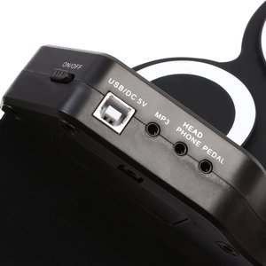 ชุดกลองอิเล็กทรอนิกส์แบบพับได้ ซิลิโคน ชาร์จผ่าน USB กลองฝึกซ้อม เครื่องดนตรีแจ๊ส 5 เสียง พร้อมไม้กลองและแป้นเหยียบ - Product Image 3