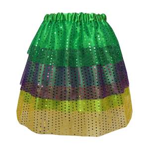 कार्निवल सजावट टले स्कर्ट विभिन्न वेशभूषा सोने के बैंगनी हरे रंग की मार्डी ग्रास नई ओर्लिन कार्निवल टुले पोशाक - Product Image 2