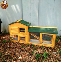 Casa de Madera para Conejos y Aves de Corral, Jaula para Animales Pequeños, para Jardín