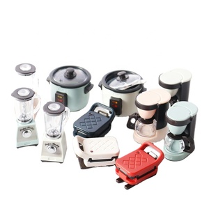 Giá tốt của sản phẩm mới nhà bếp ăn sáng thiết bị gia dụng nhà búp bê phụ kiện máy pha cà phê Máy ép trái cây trẻ em Đồ chơi mô hình đồ chơi - Product Image 1