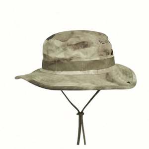 Summer Sun UV Protecting Wide Brim Safari Hats Bucket Boonie Hats Camo Mesh Fishing Hat - Product Image 6