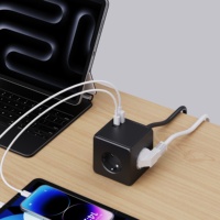 Nouvelle prise murale compacte et attrayante 2026 avec 3 prises USB et 2 ports USB-C, charge rapide PD20W, pour maison intelligente (Corée/Allemagne)