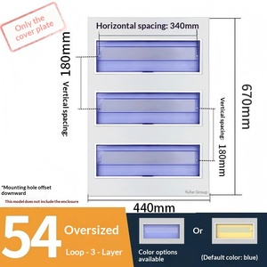 54 Way Custom Iron Panel for Distribution Box PZ30 Circuit Breaker Cover Plate 4-60 Way Electrical Enclosure Front Door - Product Image 2