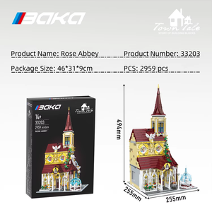 BAKA 33203 Serie Arquitectónica Monasterio de la Roca 2960 Piezas Bloques de Construcción Modelo Técnico Juguete Educativo Regalo Festivo - Product Image 6