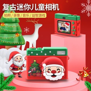 Kids Digital Camera Y3+ Red Christmas Santa Design Photo Video Music Game Toy - Product Image 1