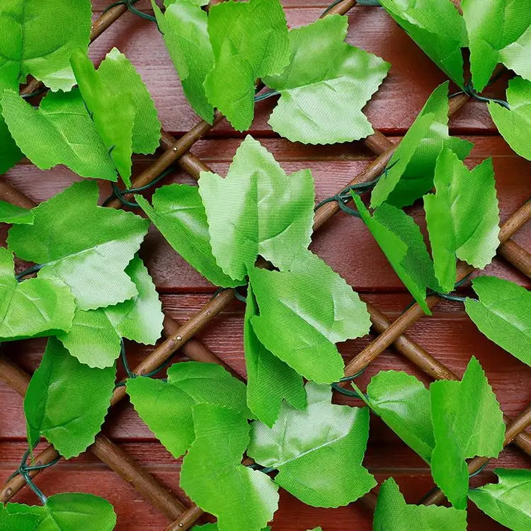 도매 인공 울타리 녹색 화면 개인 정보 보호 아이비 잎 울타리 수직 벽 정원 장식