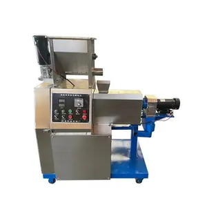 Komersial Snack Bar Twin Screw Extruder Puffed Keripik Jagung Makanan Ringan Mesin Pembuat Makanan Extruder Puff Mesin Camilan