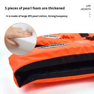 Flotador de Supervivencia Profesional Portátil de Espuma EPE para Hombres, Alta Flotabilidad (150N), Tela Oxford Reforzada, para Adultos, Pesca y Navegación - Product Image 2