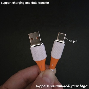 Giá cả cạnh tranh siêu cao tính linh hoạt thực chất lỏng Silicone cao su IOS <span class=keywords><strong>USB</strong></span> để <span class=keywords><strong>8</strong></span> <span class=keywords><strong>Pin</strong></span> Cáp - Product Image 2