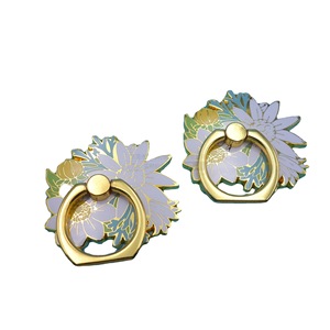 Custom Metal Ring Holder Zinc Alloy Glitter Epoxy Resin Adhesive Desk Phone <b>Stand</b> - Product Image 5